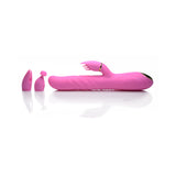 INMI 10X Versa-Thrust Thrusting & Vibrating Silicone Rabbit with 3 Attachments