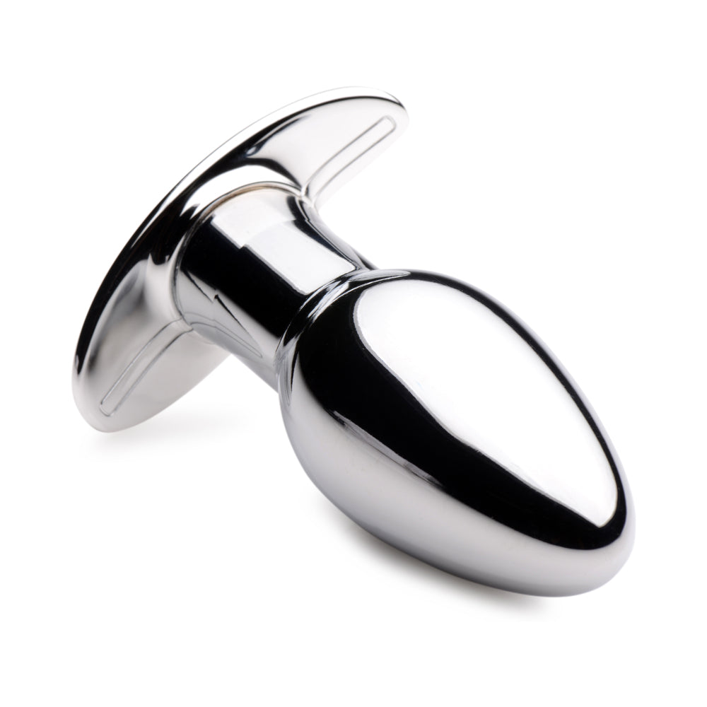 Master Series Chrome Blast 7X Rechargeable Butt Plug with Remote S