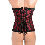 Master Series Scarlet Seduction Lace-up Corset & Thong M