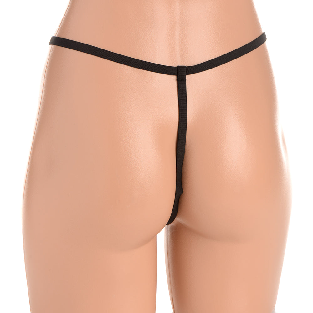 Master Series Scarlet Seduction Lace-up Corset & Thong M