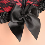Master Series Scarlet Seduction Lace-up Corset & Thong M