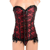 Master Series Scarlet Seduction Lace-up Corset & Thong L