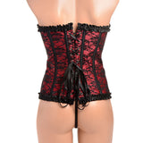 Master Series Scarlet Seduction Lace-up Corset & Thong L