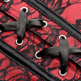 Master Series Scarlet Seduction Lace-up Corset & Thong L