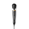 Doxy Die Cast Wand Matte Black & 24k Gold with luxurious cast-metal body and gold collar.