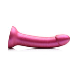 Simply Sweet 7 inches Metallic Silicone Dildo Pink