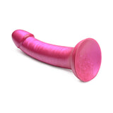 Simply Sweet 7 inches Metallic Silicone Dildo Pink