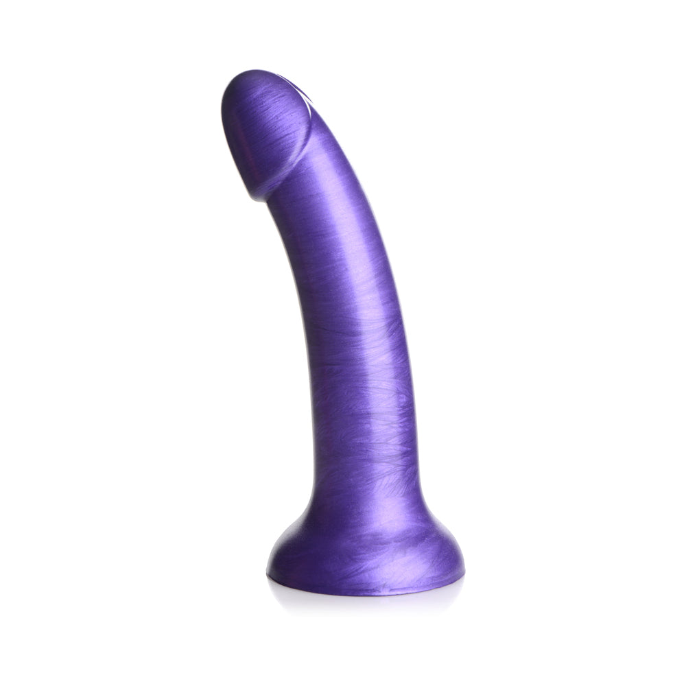 Simply Sweet 7 inches Metallic Silicone Dildo Purple