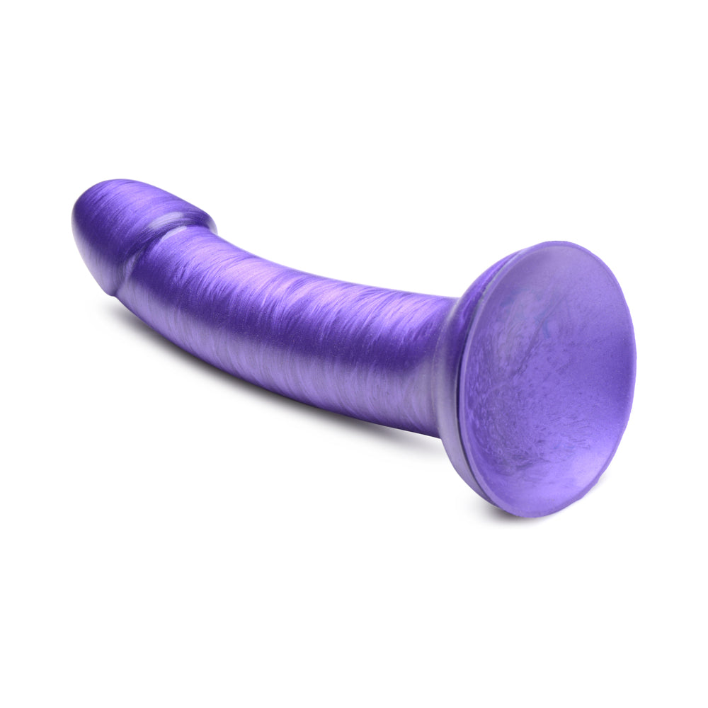 Simply Sweet 7 inches Metallic Silicone Dildo Purple