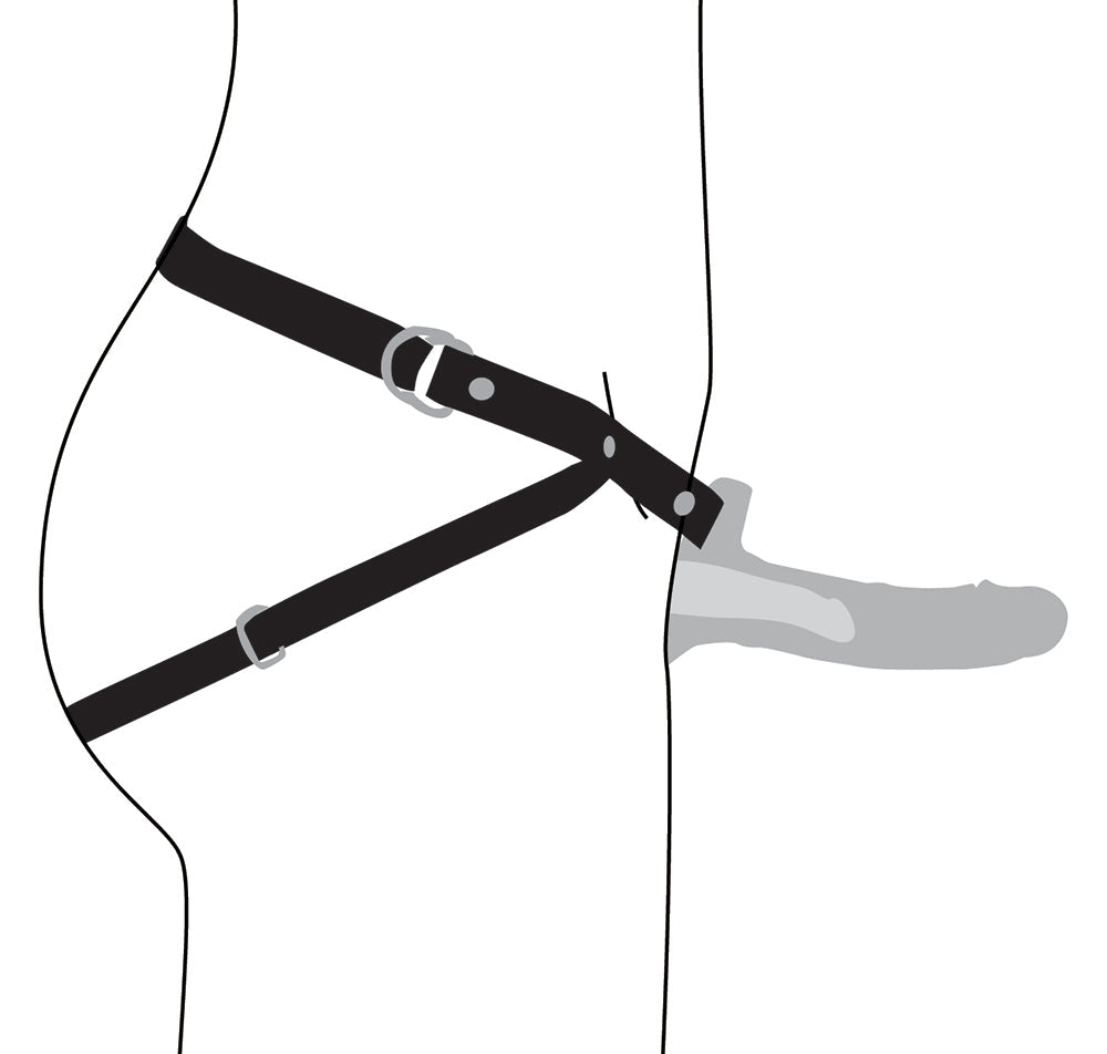 Size Matters 2 inches Erection 28X Realistic Remote Vibrating Silicone Sheath Black