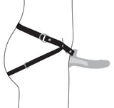 Size Matters 2 inches Erection 28X Realistic Remote Vibrating Silicone Sheath Black