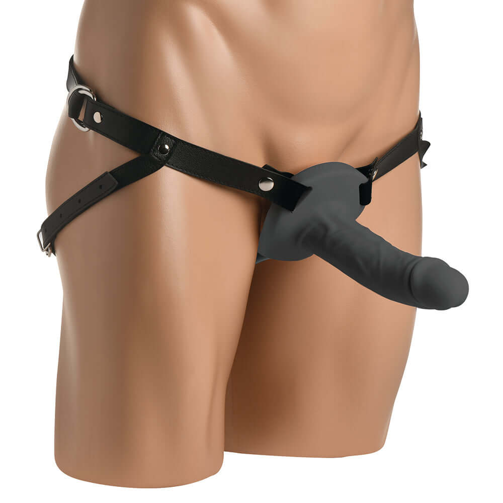 Size Matters Realistic Silicone Penis Sheath Black