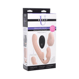 Strap U 10X Swirl Ergo-Fit Inflatable & Vibrating Strapless Strap-On Bare