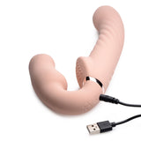 Strap U 10X Swirl Ergo-Fit Inflatable & Vibrating Strapless Strap-On Bare