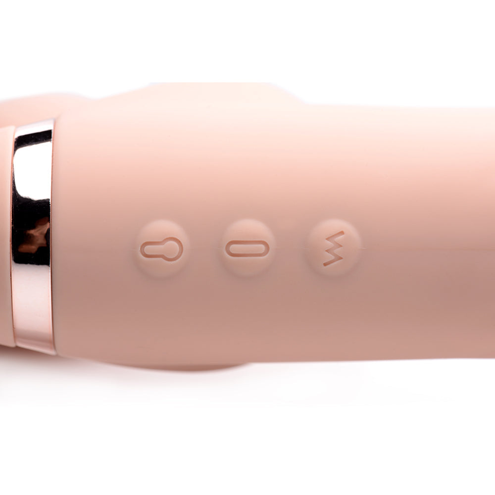 Strap U 10X Swirl Ergo-Fit Inflatable & Vibrating Strapless Strap-On Bare