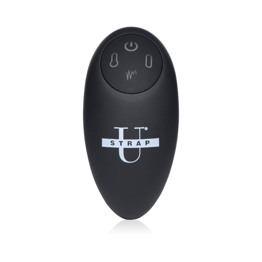 Strap U 10X Swirl Ergo-Fit Inflatable & Vibrating Strapless Strap-On Bare
