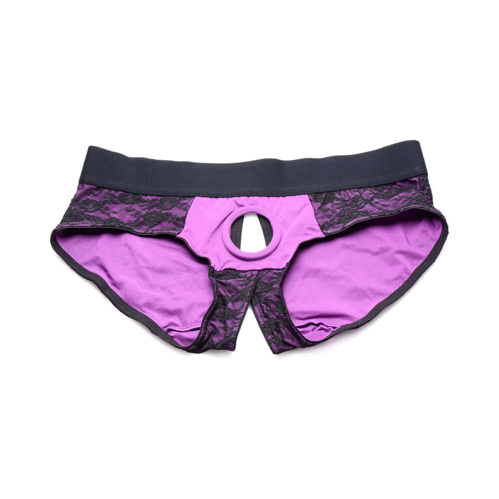 Strap U Lace Envy Pegging Set Purple/Black