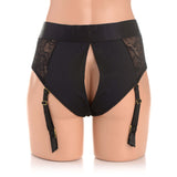 Strap U Laced Seductress Lace Crotchless Panty Harness & Garter Straps 2XL/3XL