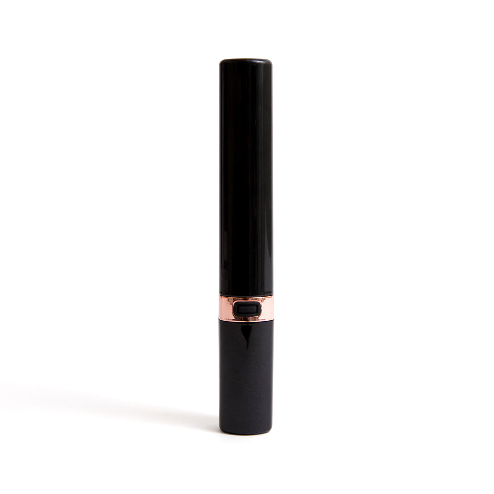 Nu Sensuelle Cache 20 Function Discreet Vibe Black with elegant rose gold accents and sleek design.