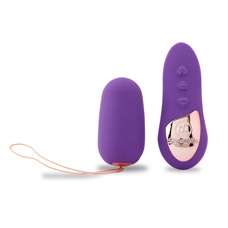Nu Sensuelle Petite Remote Control Egg Purple with ergonomic design and remote control for versatile stimulation.