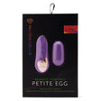 Nu Sensuelle Petite Remote Control Egg Purple packaging with remote and egg design for dynamic stimulation.