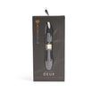Nu Sensuelle Deux Bullet Vibrator Black in packaging featuring sleek design and dual ends for customizable pleasure.