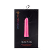 Nu Sensuelle Iconic Bullet Vibrator Deep Pink packaging featuring a sleek design and bold product information.