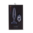 Nu Sensuelle Fino Roller Motion Plug Navy Blue packaging showcasing its slender design and unique technology.