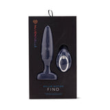 Nu Sensuelle Fino Roller Motion Plug Navy Blue packaging showcasing its slender design and unique technology.