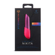 Nu Sensuelle Nikita Silicone Bullet Deep Pink packaged for powerful stimulation and precision pleasure.