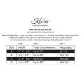 Kixies Mardi Gras Fishnet Thigh High Tan Size A