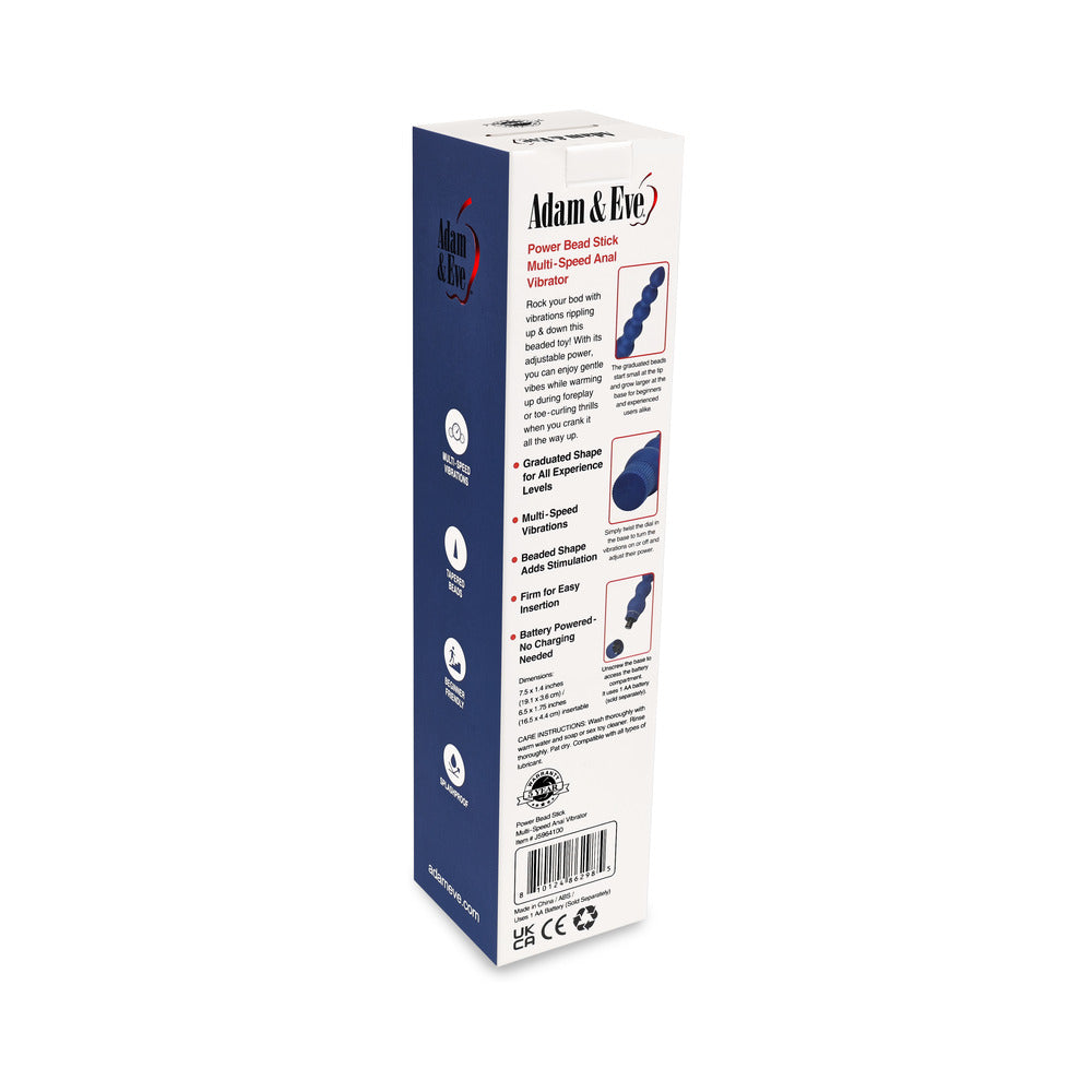 Adam & Eve Vibrating Power Bead Stick Vibrator - Box