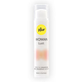 pjur Woman Lust Vibrating Orgasm Gel 15 ml in a sleek bottle designed for enhancing clitoral stimulation.