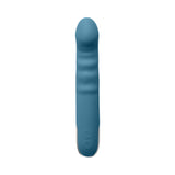 Evolved Queen Of All Trades Rechargeable Silicone Thrusting and Rotating Vibrator Teal