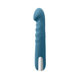 Evolved Queen Of All Trades Rechargeable Silicone Thrusting and Rotating Vibrator Teal
