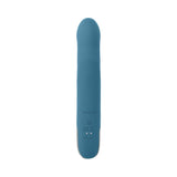 Evolved Queen Of All Trades Rechargeable Silicone Thrusting and Rotating Vibrator Teal