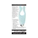 Evolved Couples Therapy Rechargeable Silicone Flexible Arm Tapping Finger Vibrator Mint