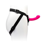 Together Pop 5 inches Silicone Dildo and Harness Set Pink