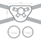 Together Pop 5 inches Silicone Dildo and Harness Set Pink