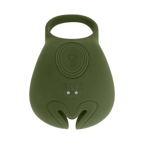 Zero Tolerance Nutty Buddy Cock Ring Stimulator Silicone Green featuring flexible silicone design and powerful vibration.
