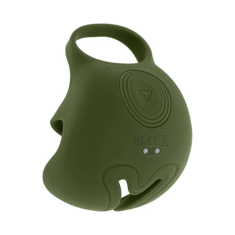 Zero Tolerance Nutty Buddy Cock Ring Stimulator Silicone Green for enhanced pleasure and stimulation.