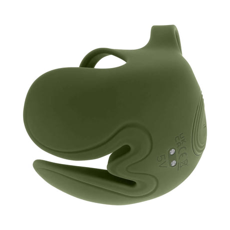 Zero Tolerance Nutty Buddy Cock Ring Stimulator Silicone Green side view showcasing its unique design and flexible loops.