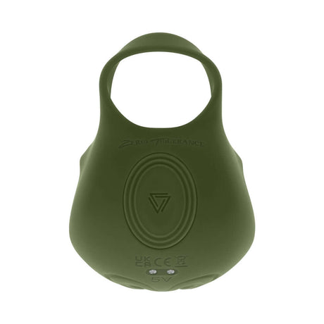 Zero Tolerance Nutty Buddy Cock Ring Stimulator Silicone Green, featuring flexible silicone for enhanced pleasure and stimulation.