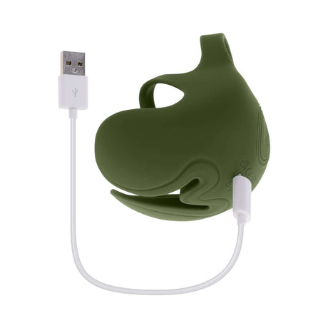 Zero Tolerance Nutty Buddy Cock Ring Stimulator Silicone Green with USB charging cable