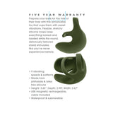 Zero Tolerance Nutty Buddy Cock Ring Stimulator Silicone Green features flexible loops, textured shield, and waterproof design.