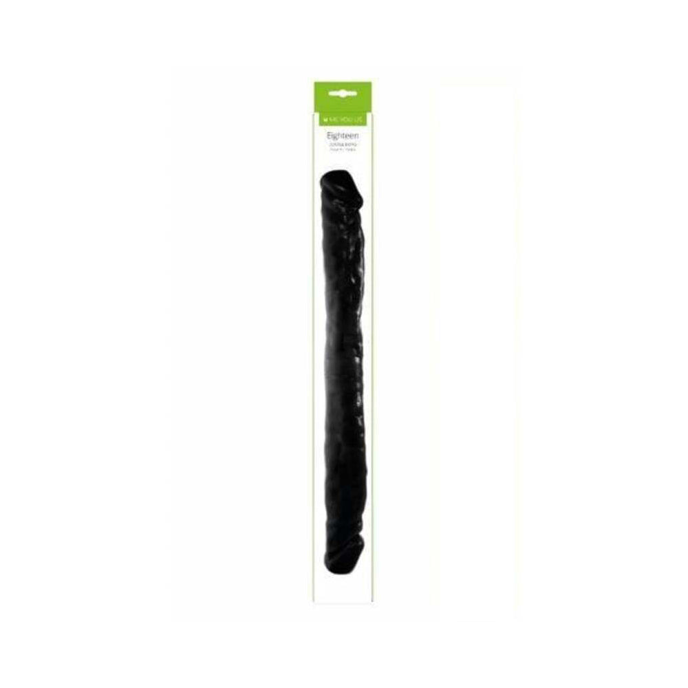 Me You Us Eighteen Double Dong 18 inches Double Ended Dildo Black