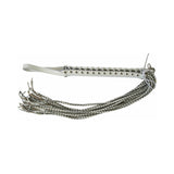 Leather Corset Flogger White/Grey