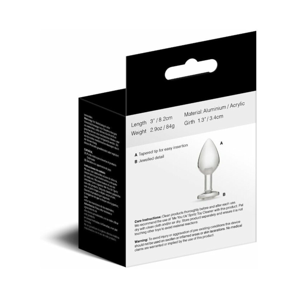 Me You Us Crystal Jewels Metal Plug Clear M