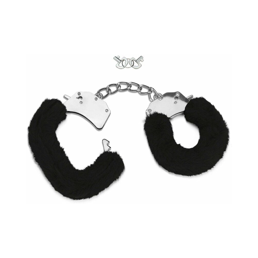 Me You Us Furry Handcuffs Black