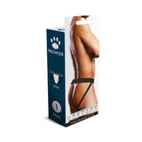 Prowler Lace Jock Strap Black Medium packaging showcasing a men's jock strap from the side.